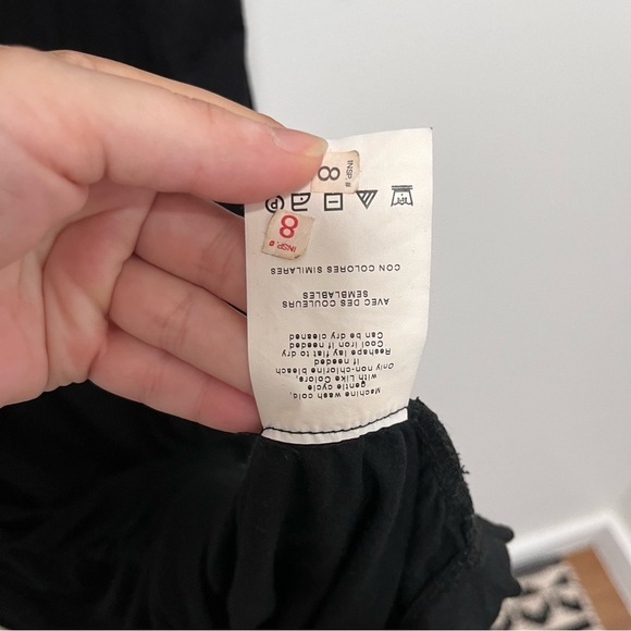 A PEA IN THE POD Black Modal Blend Ruched Sides Midi Dress 3/4 Sleeve Size Small - Picture 7 of 8